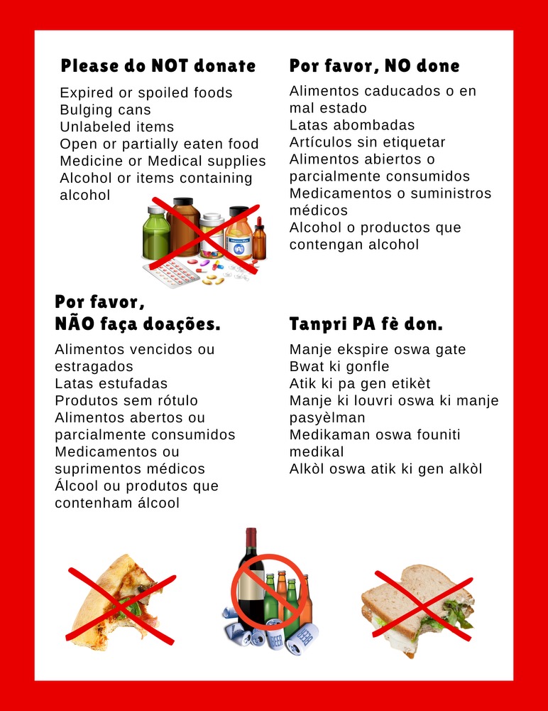 What food you should not donate