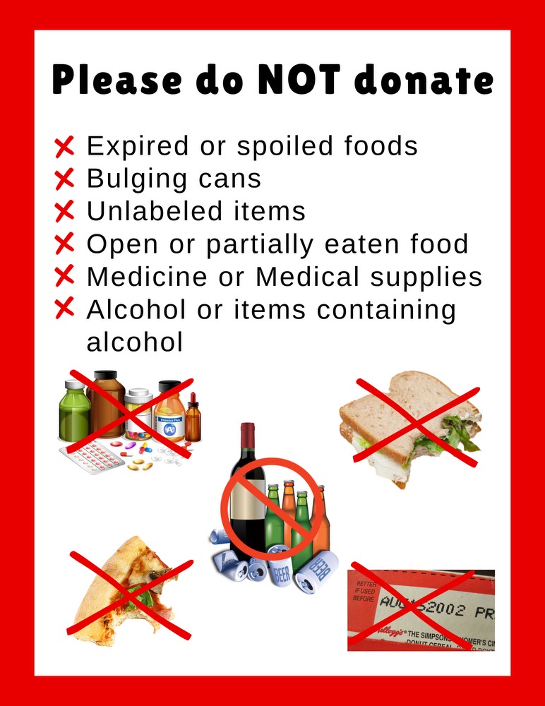 What food you should not donate